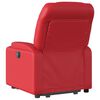 vidaXL Fauteuil inclinable &eacute;lectrique rouge similicuir