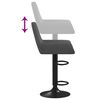 vidaXL Tabourets de bar lot de 2 gris fonc&eacute; velours