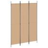 vidaXL Paravent 5 panneaux Beige 250 x 220 cm Tissu