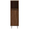 vidaXL Ensemble d'armoires de salle de bain 3 pcs ch&ecirc;ne marron