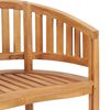 vidaXL Salon de jardin 5 pcs en forme de banane Bois de teck solide