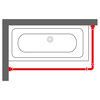 Sealskin Tringle de rideau de douche Blanc