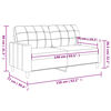 vidaXL Canap&eacute; &agrave; 2 places Marron 140 cm Tissu