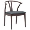 vidaXL Chaise de salle &agrave; manger 2 pcs Marron clair et noir