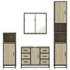 vidaXL Ensemble de meubles de salle de bain 4 pcs ch&ecirc;ne sonoma