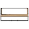 vidaXL Ensemble d'&eacute;tag&egrave;res murales avec &eacute;tag&egrave;re 4 pcs Ch&ecirc;ne artisanal