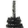 vidaXL Sapin de No&euml;l avec 300 LED avec support Noir 180 cm PVC