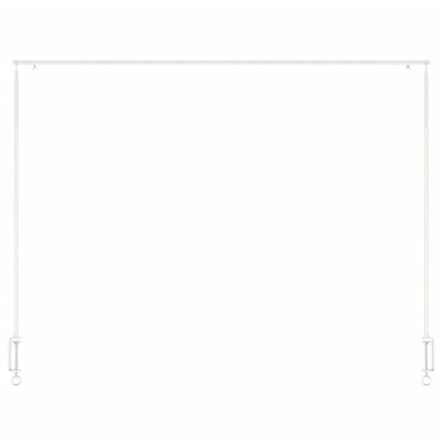 Esschert Design Tige de table décorative avec pince Blanc