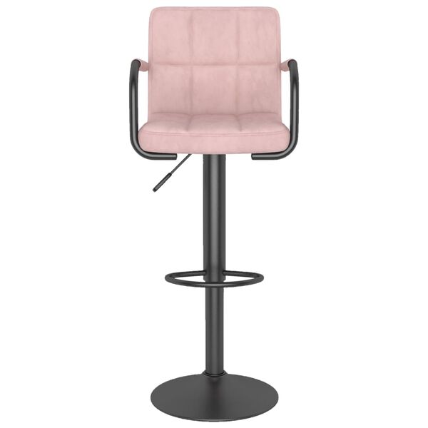vidaXL Tabouret de bar Rose Velours