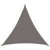 vidaXL Voile d'ombre 2 x 2 x 2 m HDPE Triangulaire Gris clair