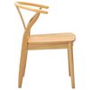 vidaXL Chaise de salle &agrave; manger 2 pcs Naturel