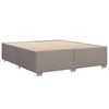 vidaXL Cadre de lit sans matelas taupe 180x200 cm tissu