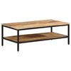 vidaXL Table basse 100x50x35 cm bois de manguier massif brut