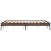 vidaXL Cadre de lit sans matelas ch&ecirc;ne marron 120x200 cm