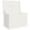 vidaXL Bo&icirc;te de Rangement Ext&eacute;rieure Blanc 80 x 50,5 x 50 cm Acier