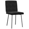 vidaXL Chaises &agrave; manger lot de 4 Noir Velours