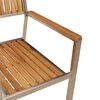 vidaXL Chaise de jardin 6 pcs Marron Bois de teck massif