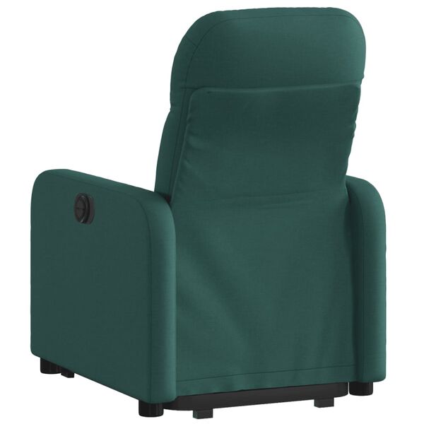 vidaXL Fauteuil inclinable vert fonc&eacute; tissu