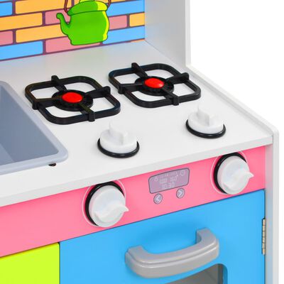 vidaXL Cuisine en jouet pour enfants MDF 80x30x85 cm Multicolore