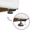 vidaXL Tabouret Blanc Cuir Synth&eacute;tique et Bois Composite