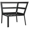 vidaXL Chaise de jardin avec coussins gris 76x76x79 cm acier