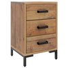 vidaXL Table de chevet Marron 40x30x55 cm Bois de pin massif