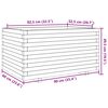 vidaXL Jardini&egrave;re blanc 90x60x49,5 cm bois de pin massif