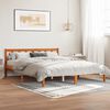 vidaXL Cadre de lit sans matelas cire marron 150x200cm bois pin massif