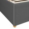 vidaXL Cadre de lit avec matelas Gris fonc&eacute; 100 x 200 cm tissu