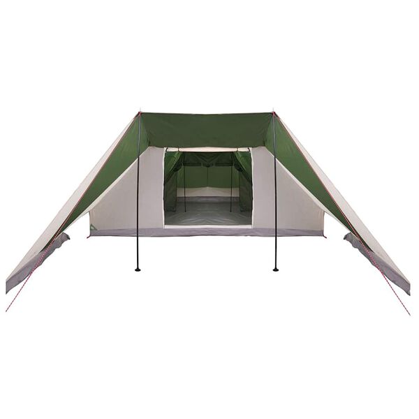 vidaXL Tente familiale avec toit Vert et beige 660 x 456 x 200 cm