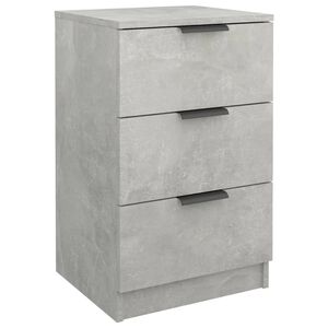 vidaXL Table de chevet Gris b&eacute;ton 40x36x65 cm