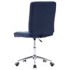 vidaXL Chaises &agrave; manger lot de 2 bleu tissu