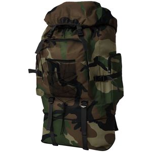 vidaXL Sac &agrave; dos en style d'arm&eacute;e XXL 100 L camouflage