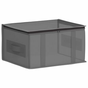 vidaXL Bo&icirc;te de rangement avec fen&ecirc;tre transparente Anthracite