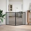 vidaXL Barri&egrave;re pour chien pliable &agrave; 2 panneaux Noir 160 cm Bois de peuplier