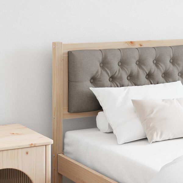 vidaXL T&ecirc;te de lit Autre Marron et taupe 160 cm Bois massif en pin