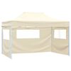 vidaXL Tente de f&ecirc;te Cr&egrave;me 291 x 431 x 315 cm Tissu Oxford