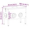 vidaXL Mangeoire pour poules 2 pcs Argent 41,5 x 20,5 x 33 cm