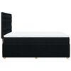 vidaXL Sommier &agrave; lattes de lit avec matelas Noir 160x200 cm Tissu