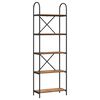 vidaXL &Eacute;tag&egrave;re Bois ancien 60 x 30 x 183 cm Bois d'ing&eacute;nierie