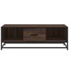 vidaXL Table basse chêne marron 100x57x35cm bois d'ingénierie et métal