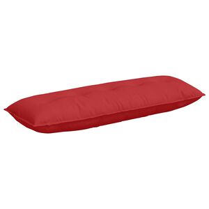 vidaXL Coussin de Dos Rouge 140 x 19 x 50 cm tissu