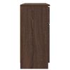 vidaXL Buffet avec tiroir Ch&ecirc;ne brun 100 x 30 x 65,6 Bois d'ing&eacute;nierie
