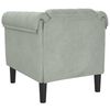 vidaXL Fauteuil gris clair Velours
