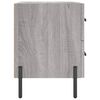 vidaXL Table de chevet sonoma gris 40x35x47,5 cm bois d&rsquo;ing&eacute;nierie