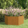 vidaXL Jardini&egrave;re Rouill&eacute; 90x90x45 cm Acier corten