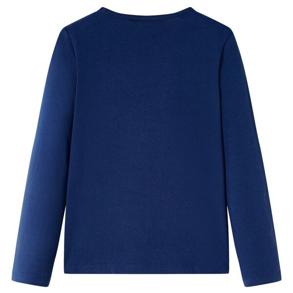 T-shirt enfants &agrave; manches longues bleu marine 116
