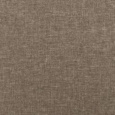 vidaXL Tête de lit avec oreilles Taupe 103x16x78/88 cm Tissu