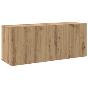 vidaXL Meuble TV mural ch&ecirc;ne artisanal 100x30x41 cm