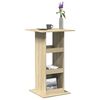 vidaXL Table de bar avec rangement chêne sonoma bois d'ingénierie